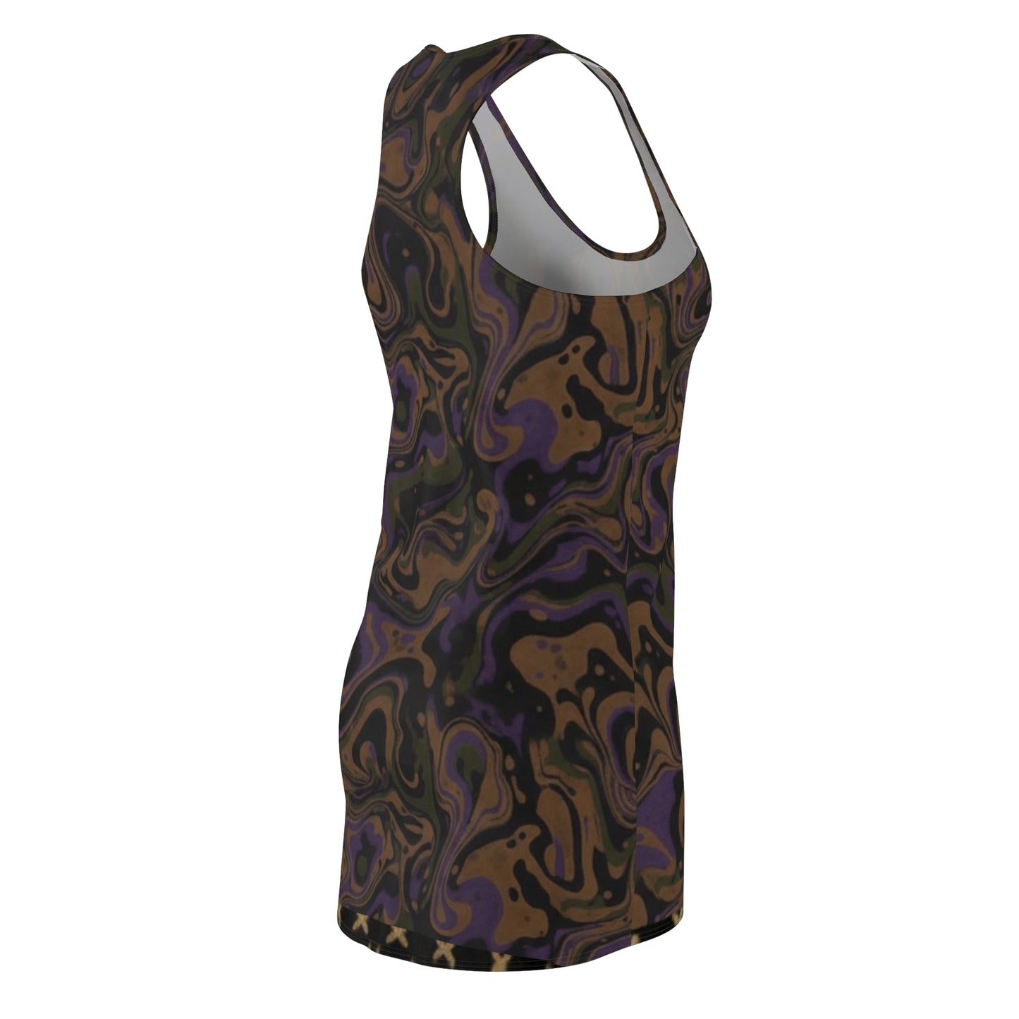 Abstract Swirl Racerback Dress - Chic Summer Style, Casual Wear, Party Dress, Boho Dress, Resort Wear