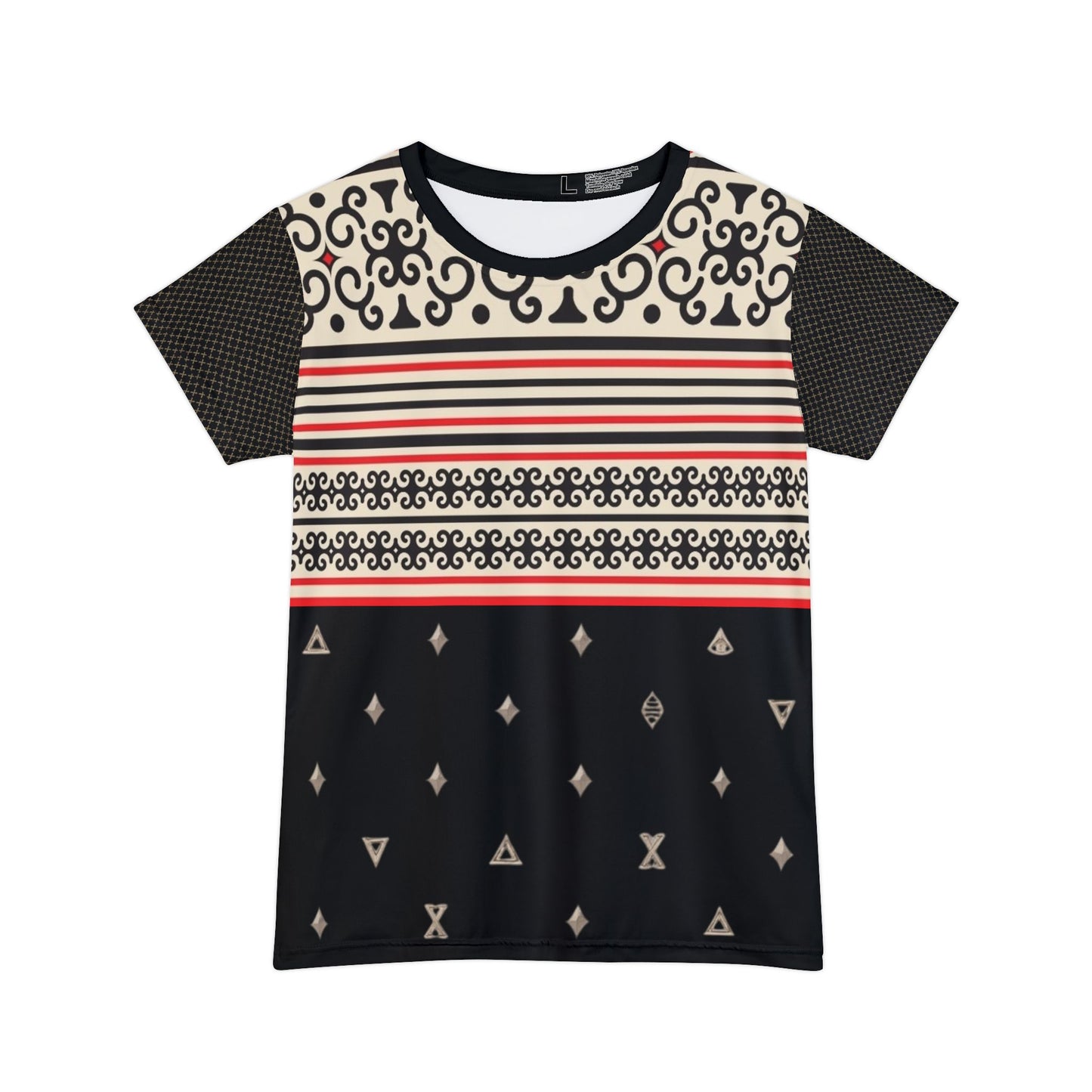 Trendy Women's Short Sleeve Shirt with Abstract Patterns, Fashion Top, Summer Wear, Casual Chic, Boho Style, Gift for Her