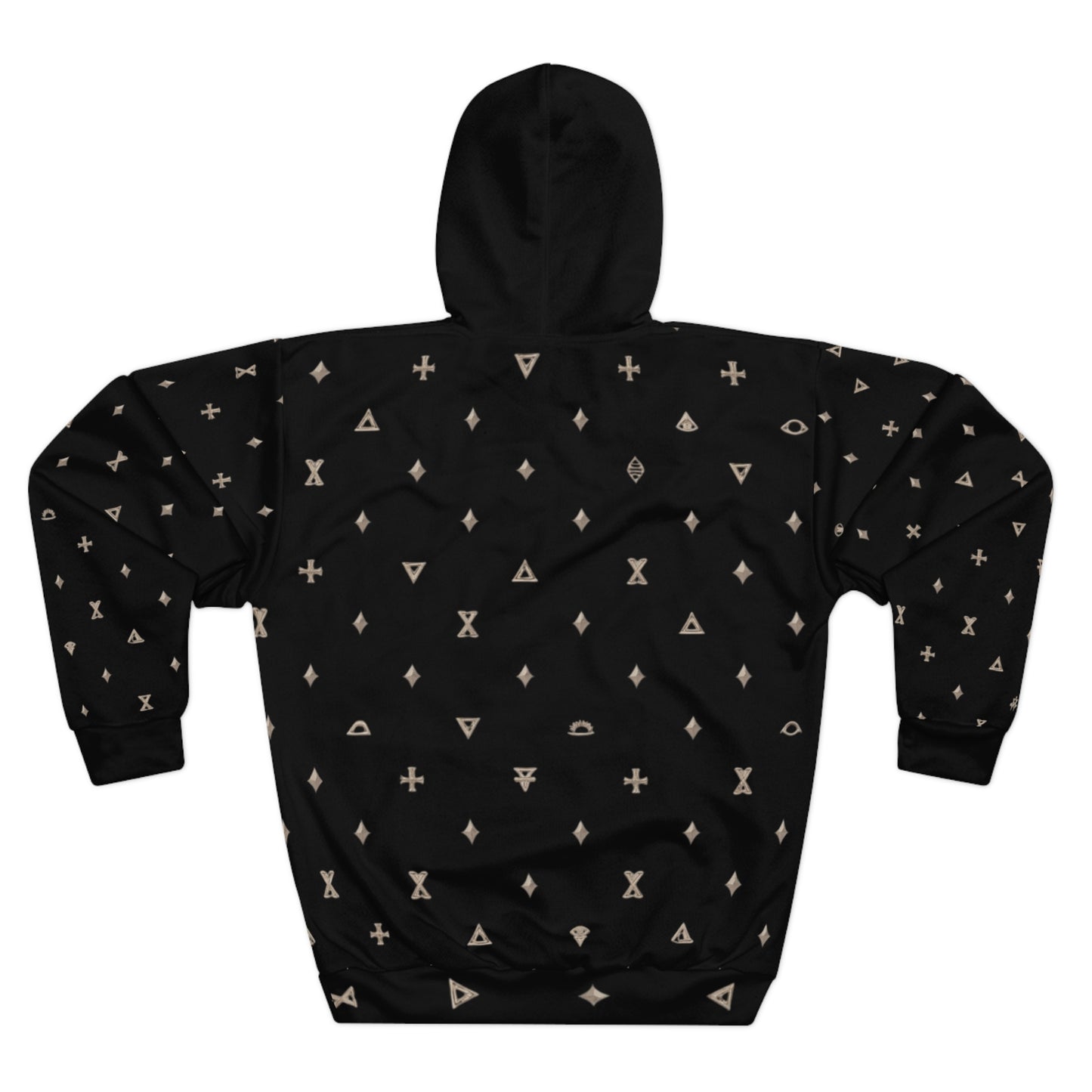 Stylish Pullover Hoodie with Abstract Pattern