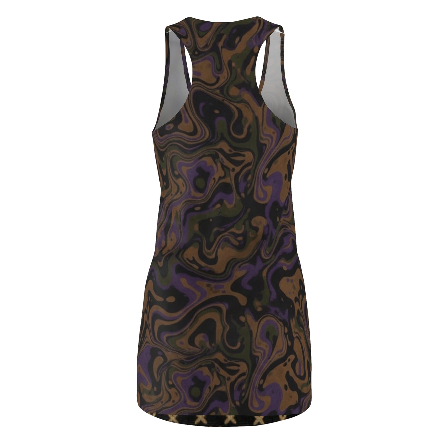 Abstract Swirl Racerback Dress - Chic Summer Style, Casual Wear, Party Dress, Boho Dress, Resort Wear