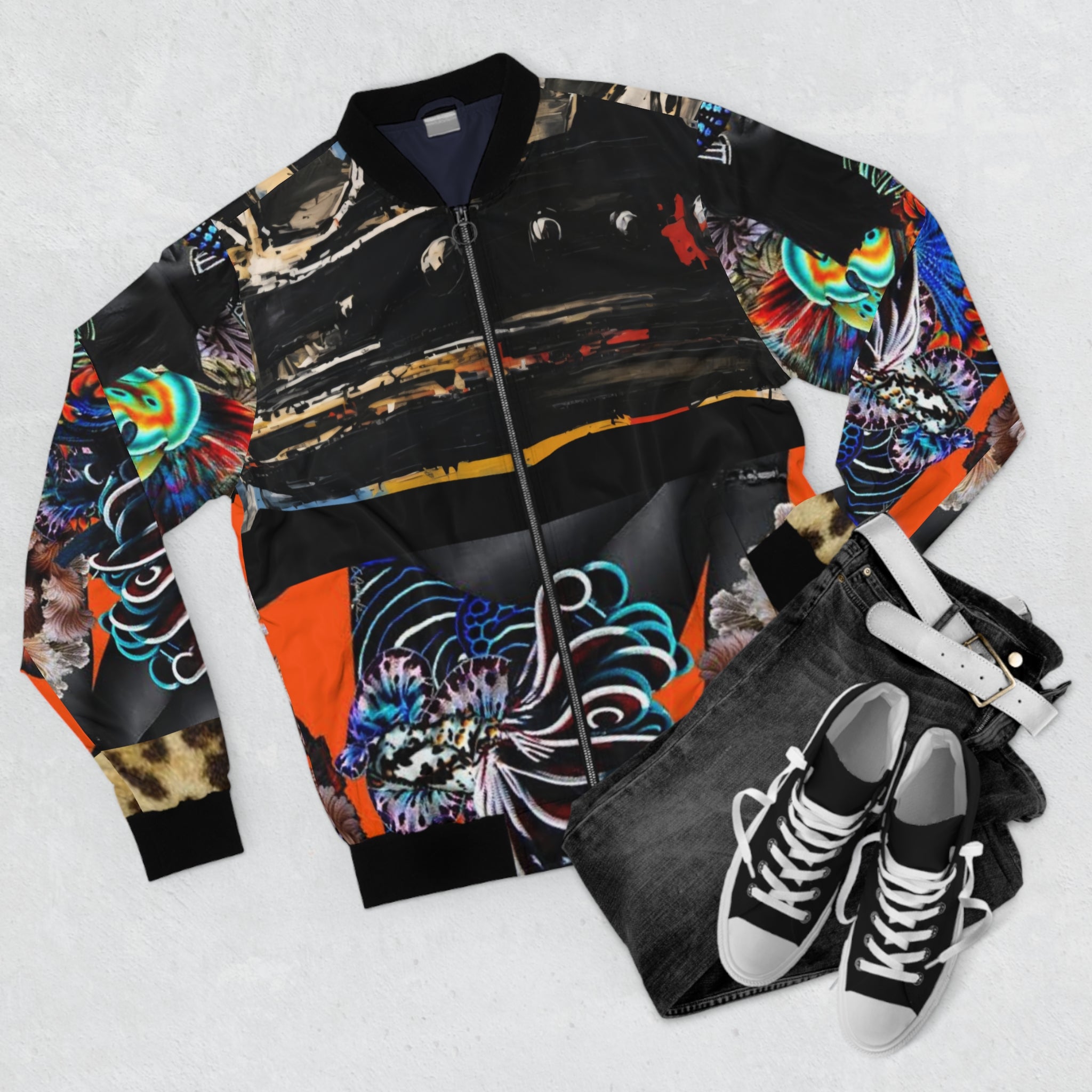 Bomber Jacket - "Shaded Sea"