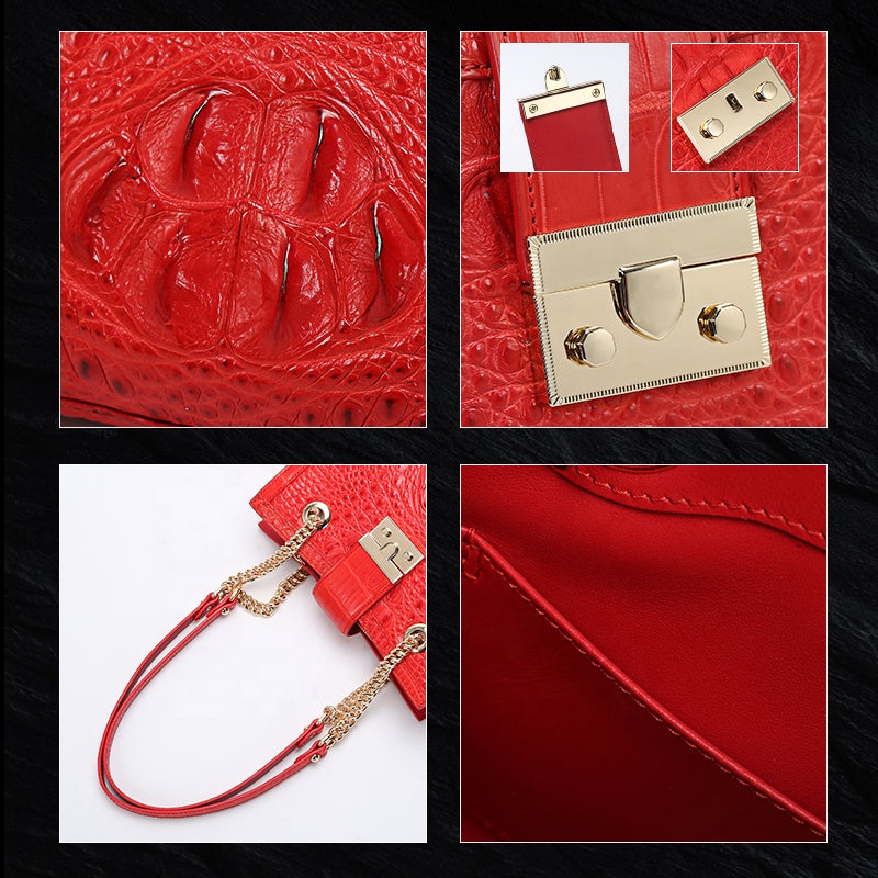 Women Chain Handbags Luxury Crocodile Handbag Leather Luxury