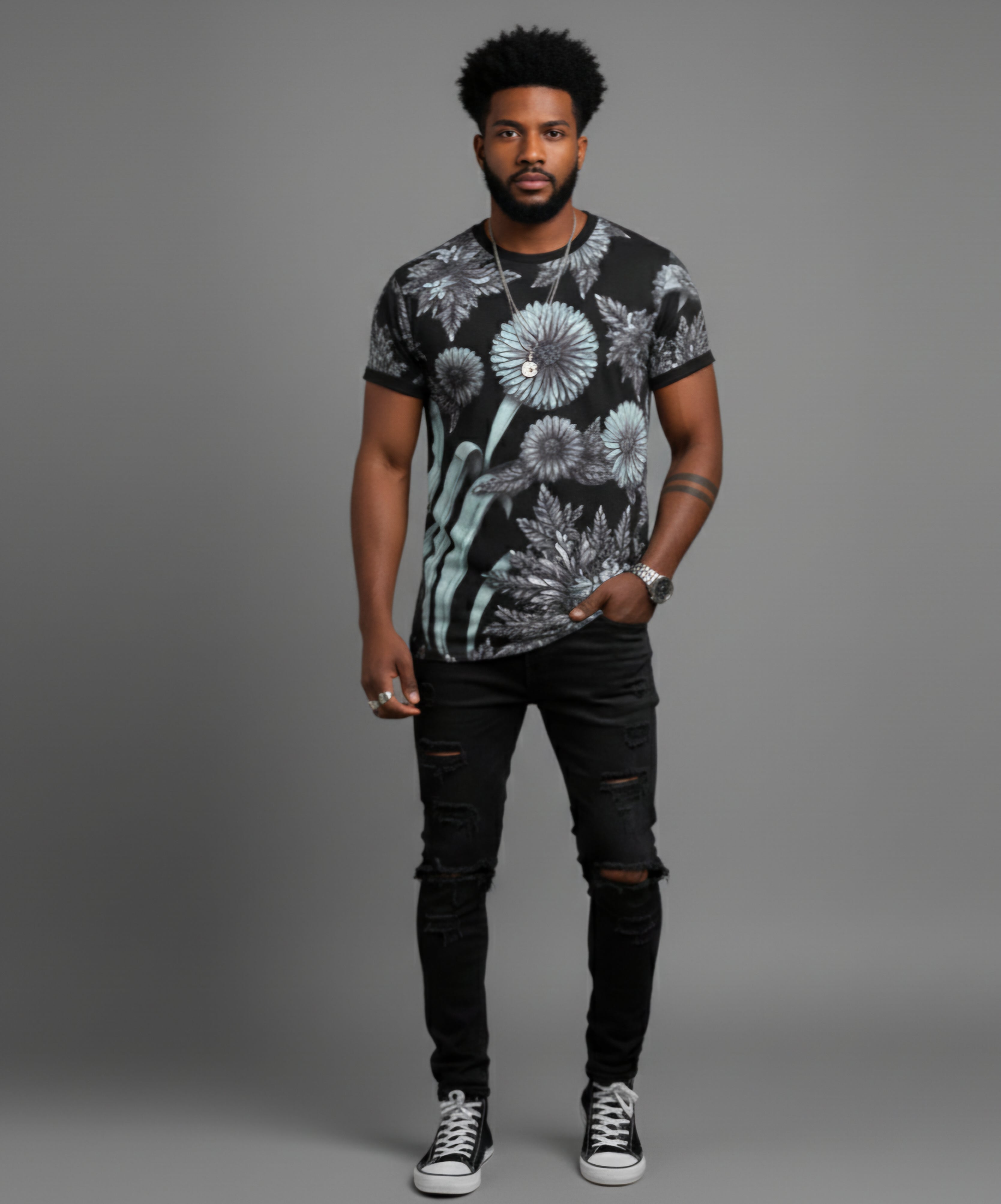 Athletic Graphic tee 'Budding Zen'