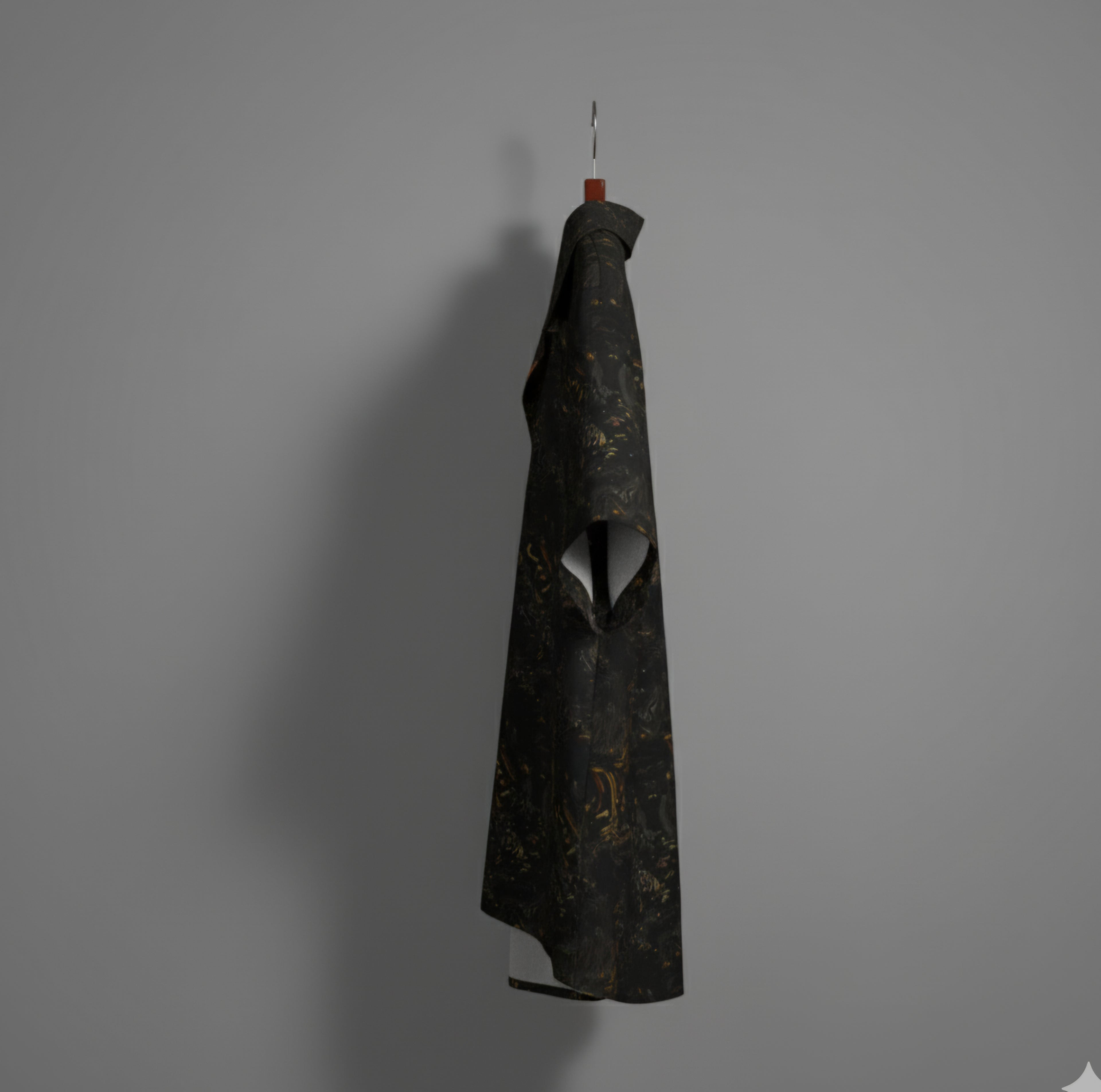 Dark Floral 'Burning coals' Button up shirt