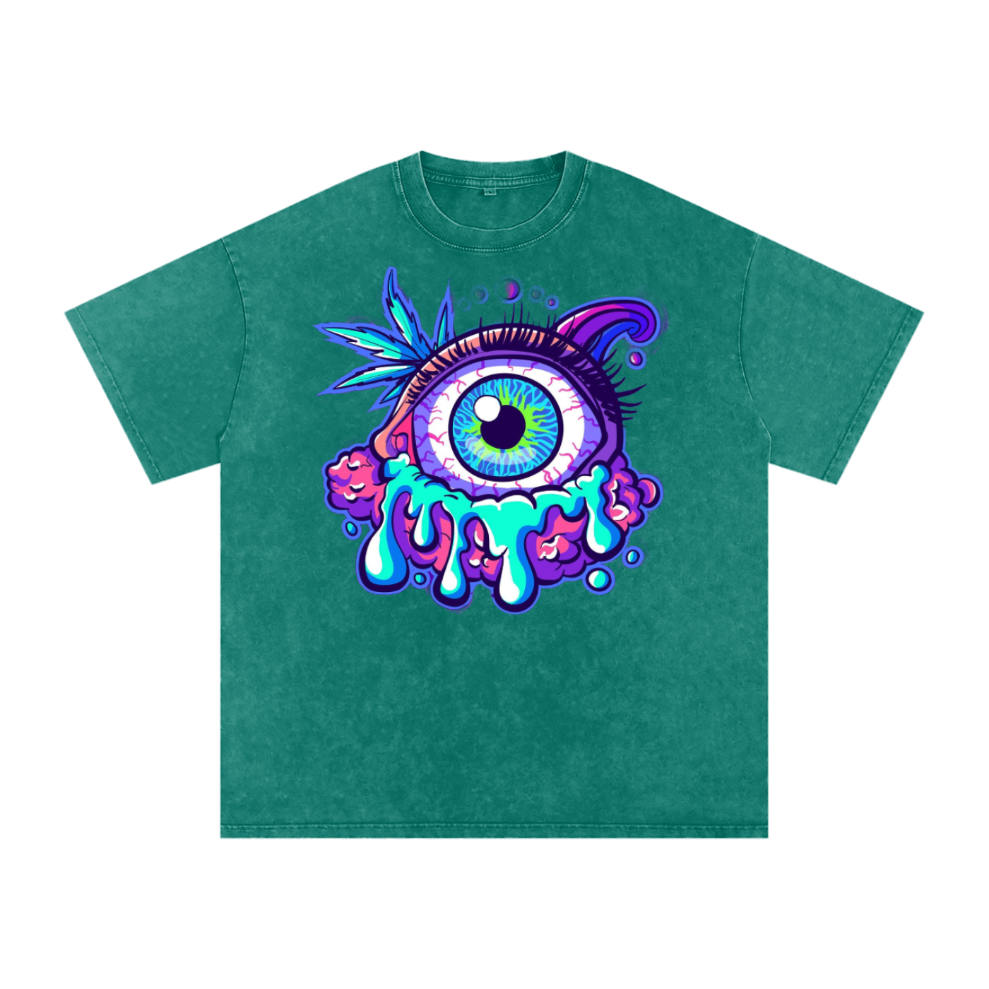 Snow Washed Oversized Cotton T-Shirt