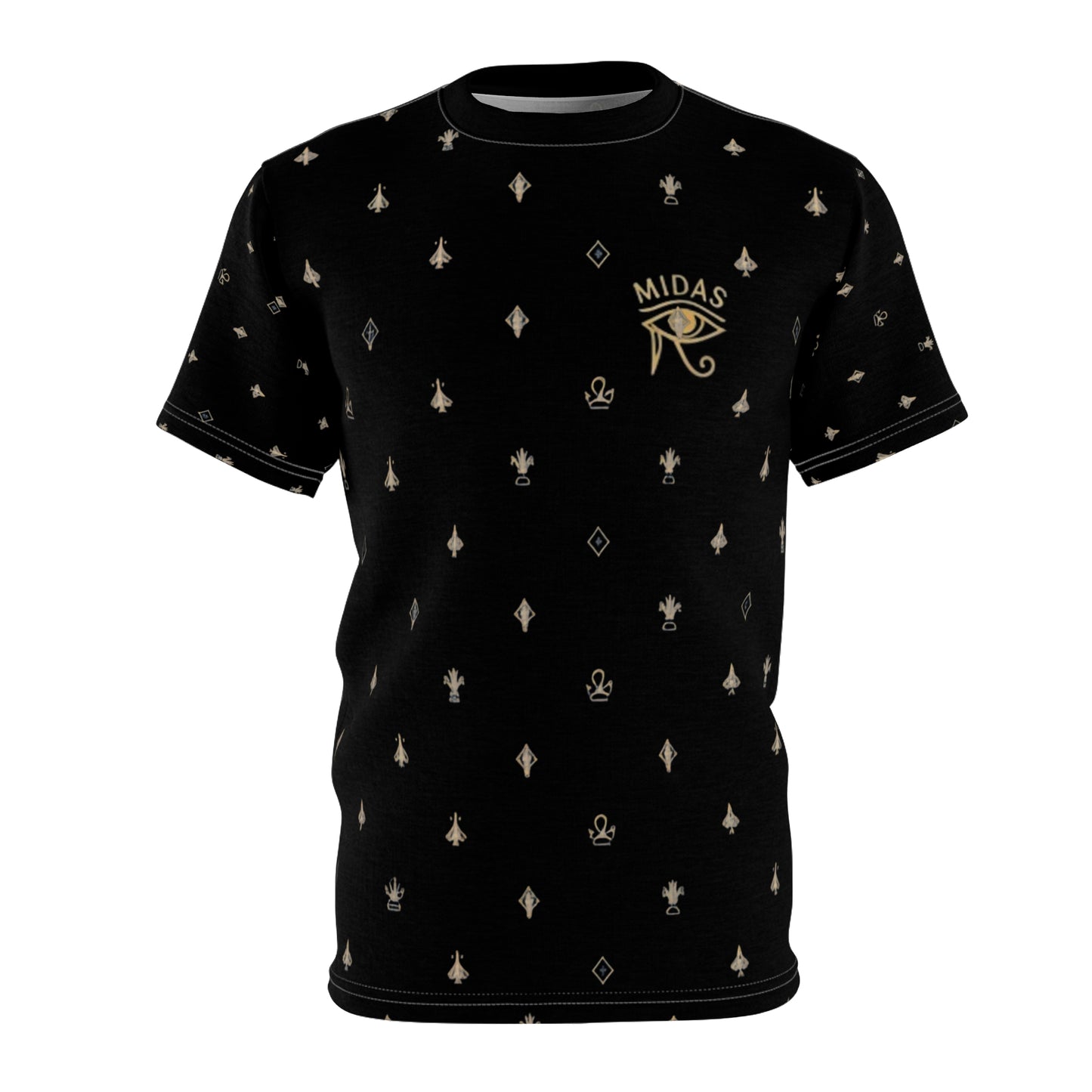 Midas Eye men's Tee - Retro AOP, Vintage Fashion Shirt, Casual Wear, Unique Graphic T-Shirt