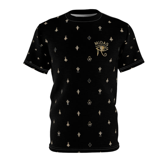 Midas Eye men's Tee - Retro AOP, Vintage Fashion Shirt, Casual Wear, Unique Graphic T-Shirt