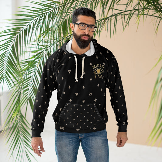 Stylish Pullover Hoodie with Abstract Pattern
