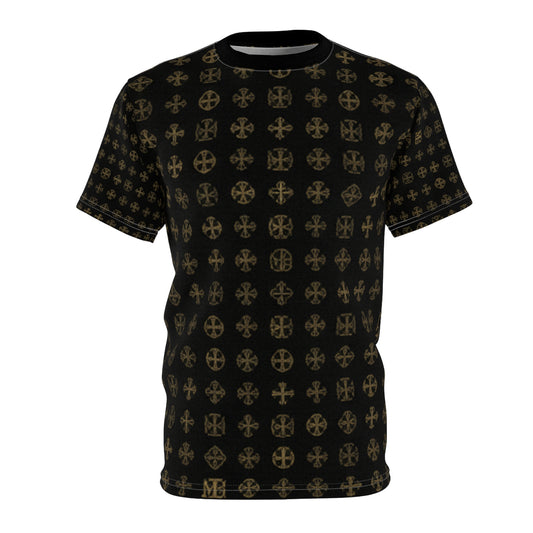 Graphic Tee, Stylish AOP T-Shirt for Casual Wear, Trendy Gift for Friends, Graphic Tee for Fashion Lovers, Statement Shirt