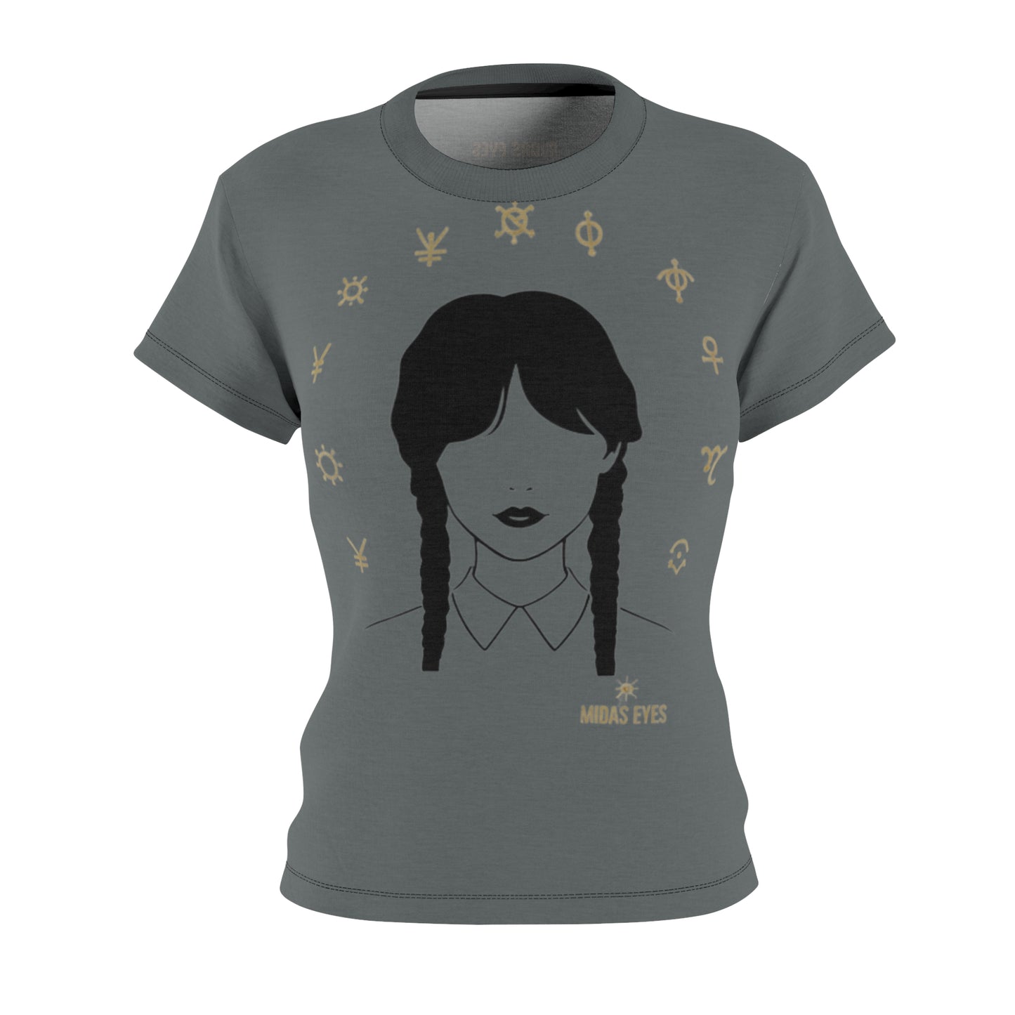 Mystical Women’s Cut & Sew Tee, Alternative Fashion Tee, Astrology Graphic Shirt, Unique Gifts for Her, Casual Wear, Witchy Apparel