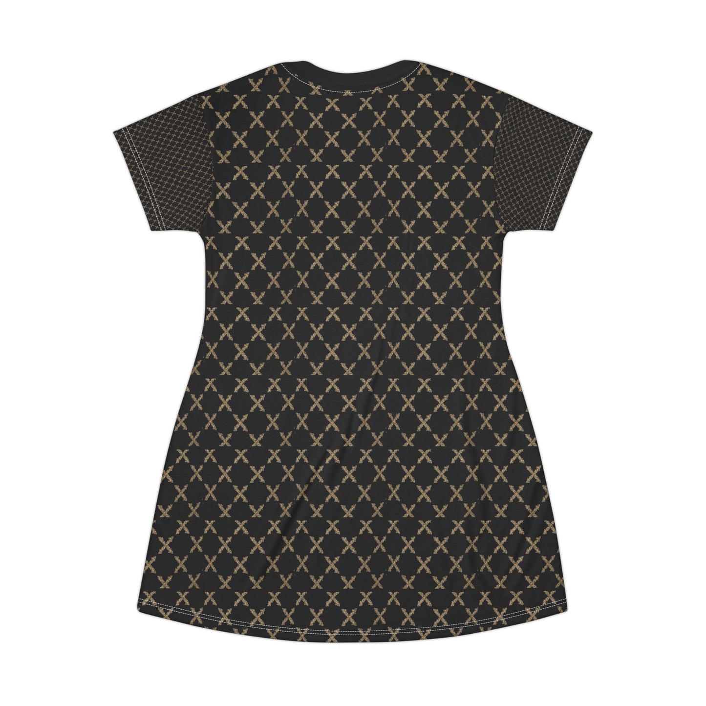 Camo Pattern T-Shirt Dress - Casual, Outdoor, Comfortable, Summer, Everyday Wear