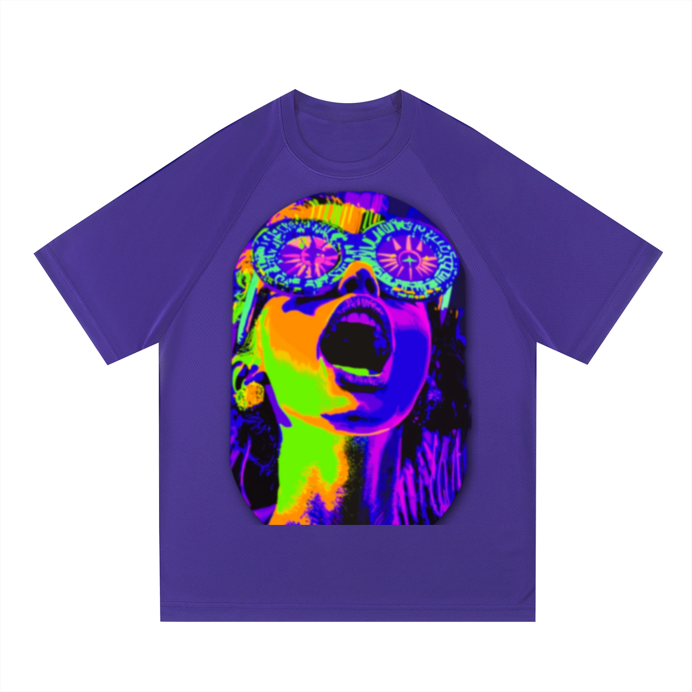 Raglan Sleeve Mesh T-Shirt