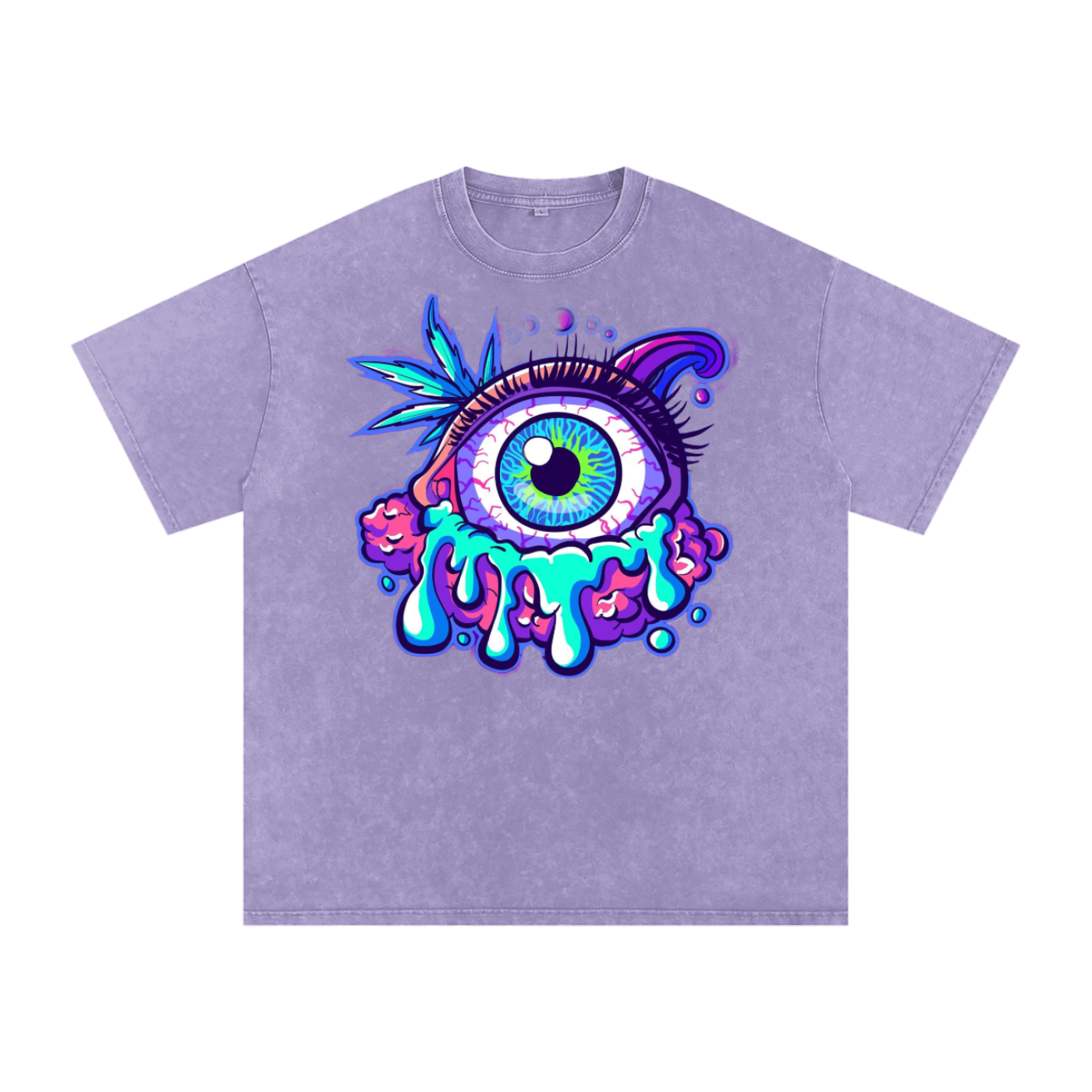 Snow Washed Oversized Cotton T-Shirt