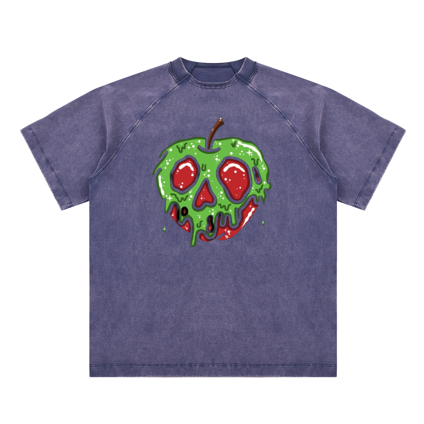 Vintage Washed Raglan Cotton T-Shirt