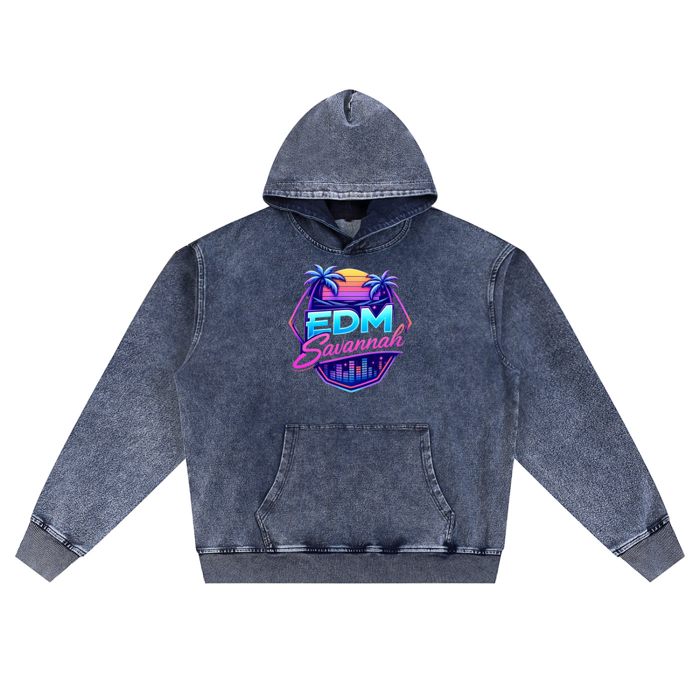 Snow Wash Oversized Hoodie