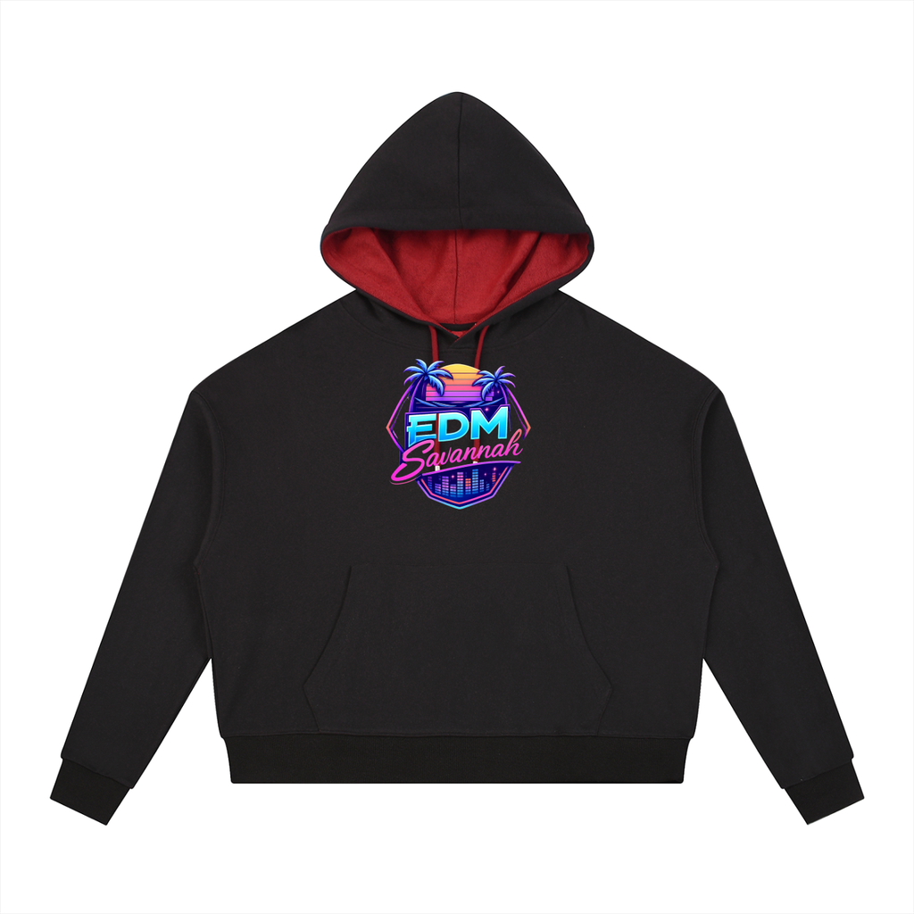 Contrast Drawstring Hoodie