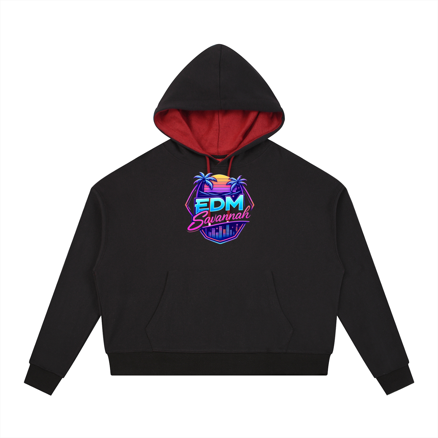 Contrast Drawstring Hoodie