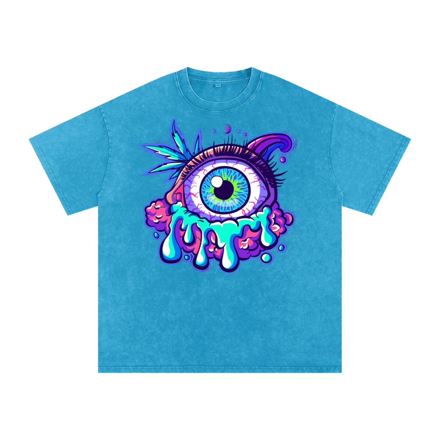 Snow Washed Oversized Cotton T-Shirt