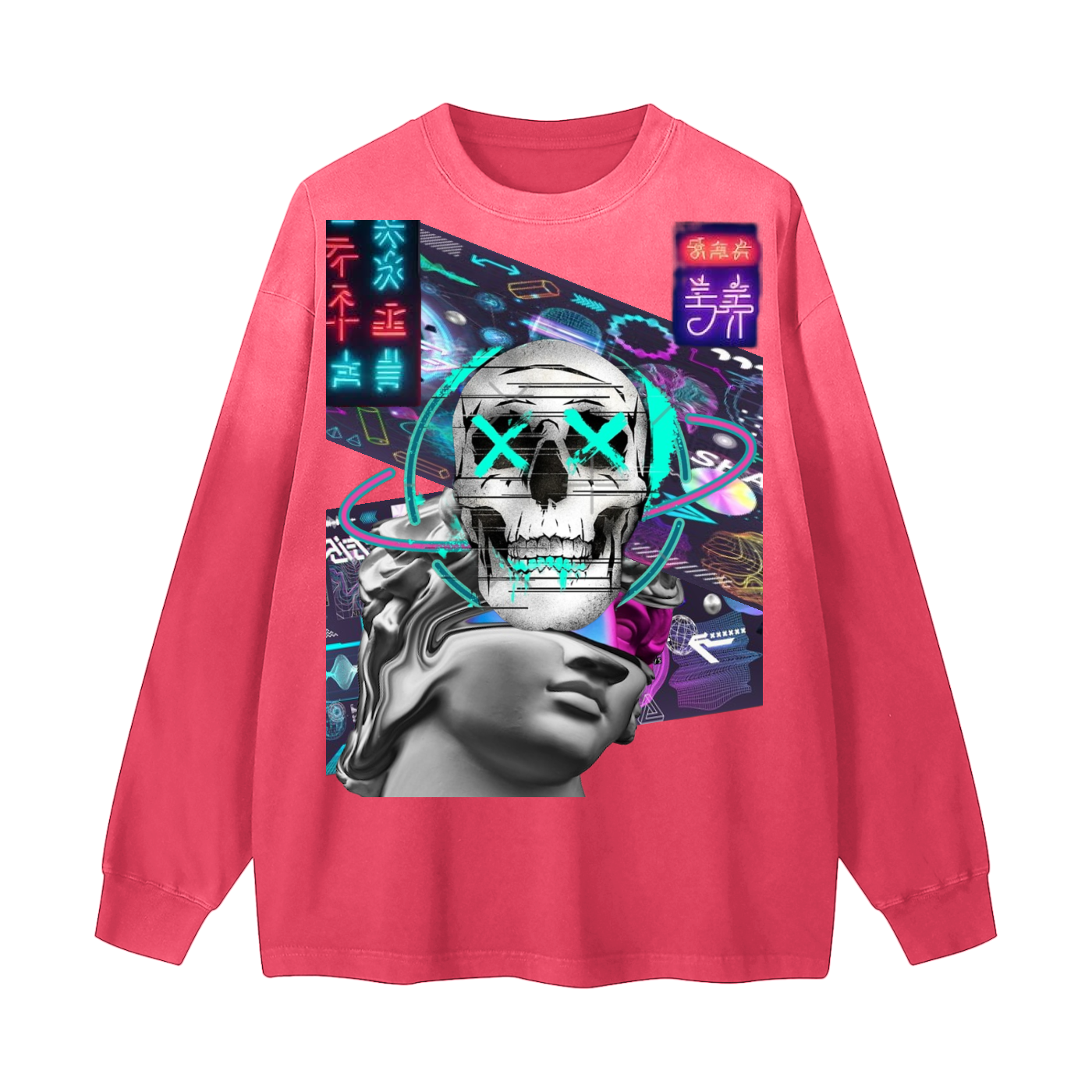 Gradient Washed Long Sleeve T-Shirt