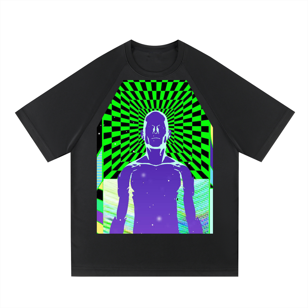 Raglan Sleeve Mesh T-Shirt