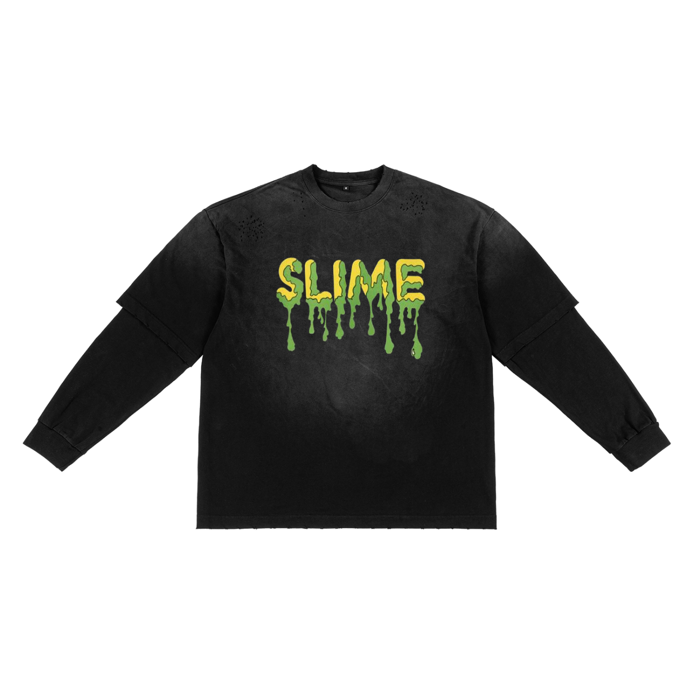 Sunfade Hand-Frayed Faux Two-Piece T-Shirt