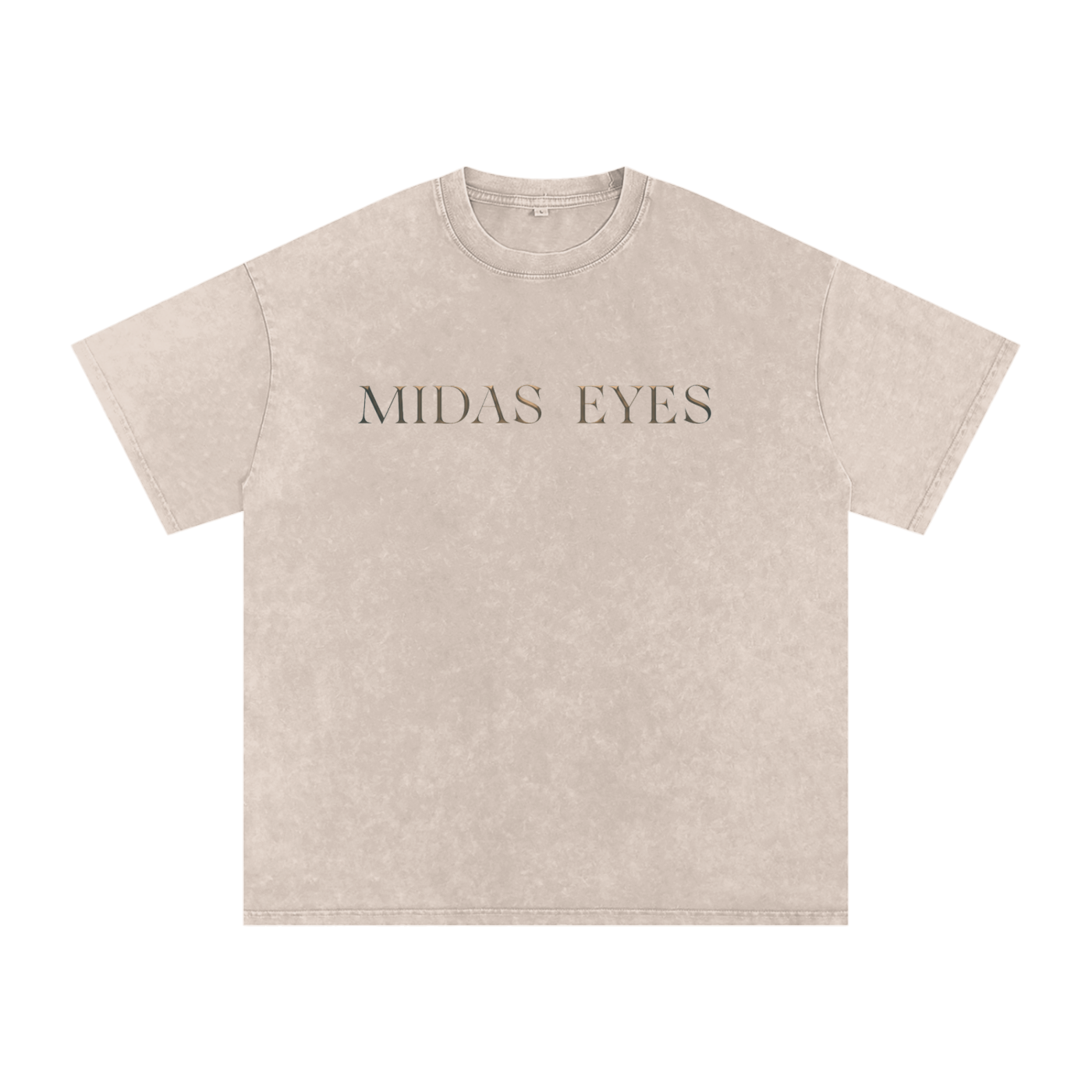 Midas Eyes Snow Washed Oversized Cotton T-Shirt