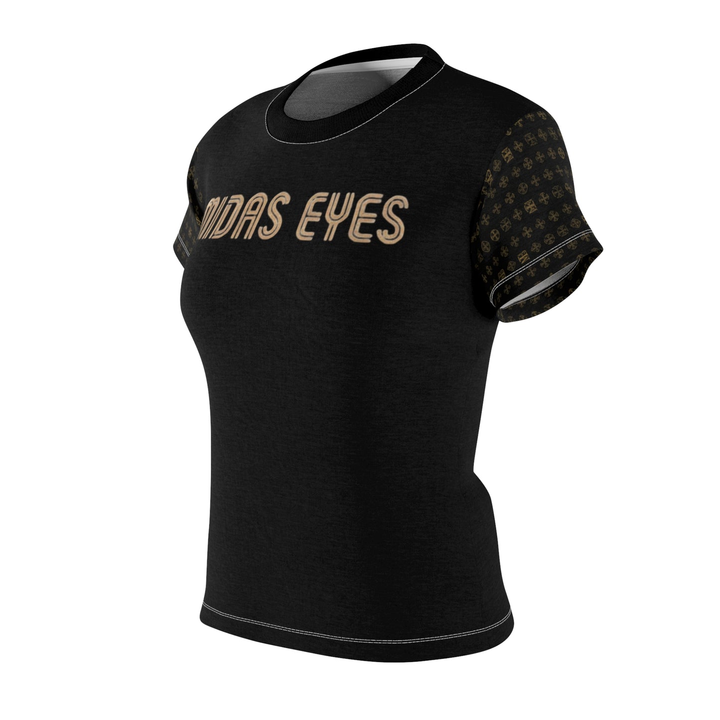 Women's Graphic Tee, Casual Wear, Gift for Her, Everyday Style, Trendy Fashion, Midas Eyes Design, Unique Fabric Tee