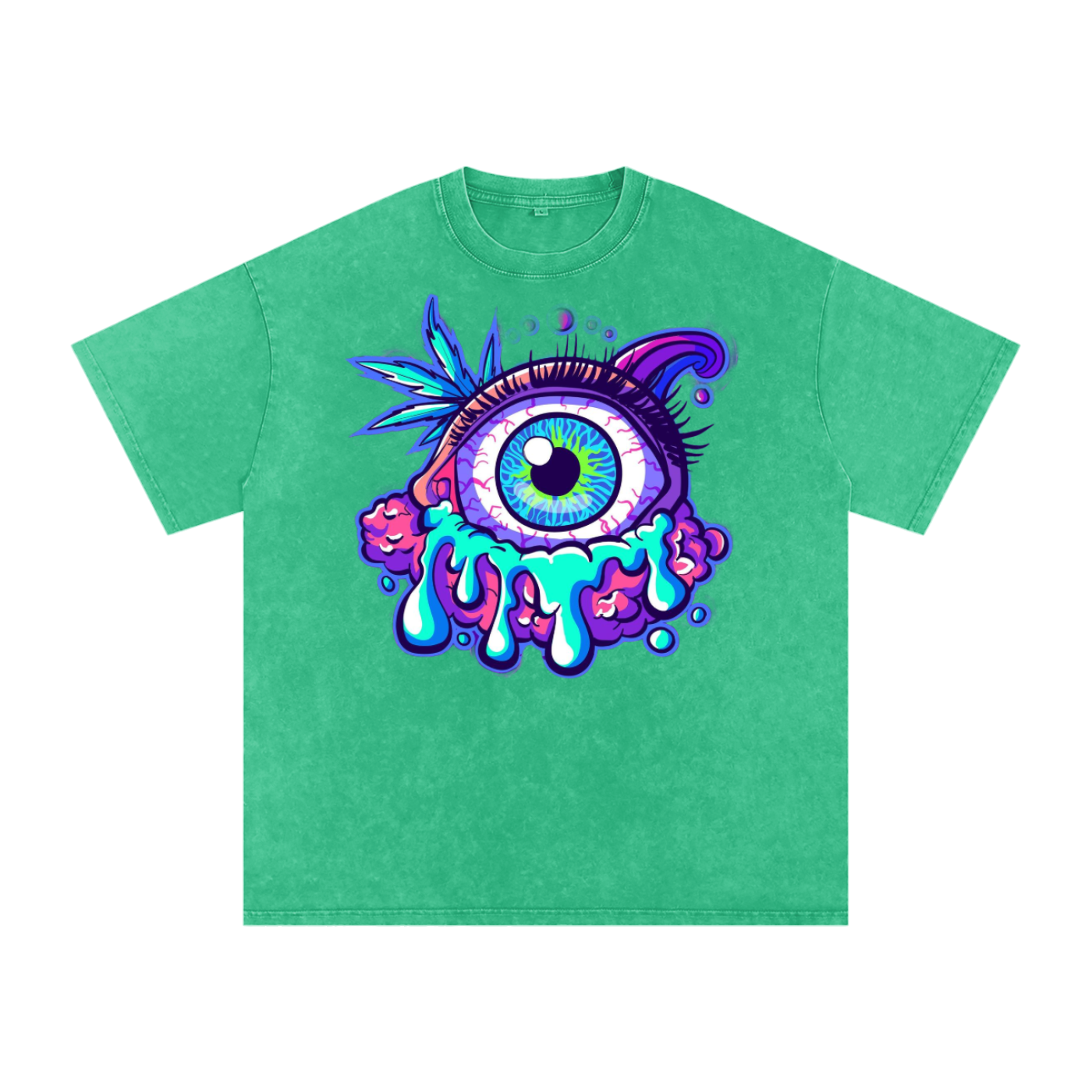 Snow Washed Oversized Cotton T-Shirt