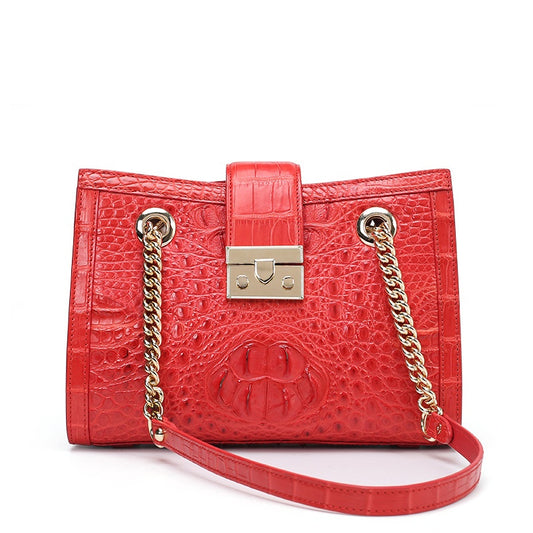 Women Chain Handbags Luxury Crocodile Handbag Leather Luxury