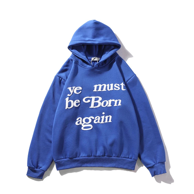 Y2k Graffiti Letter fleece Pullover Baggy Hooded Hoodies Oversized Hoodyd