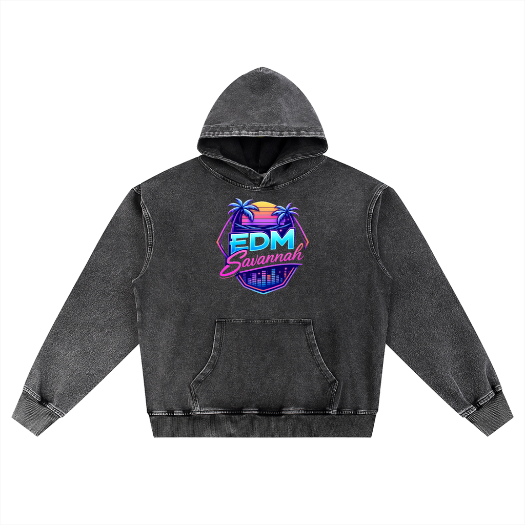 Snow Wash Oversized Hoodie