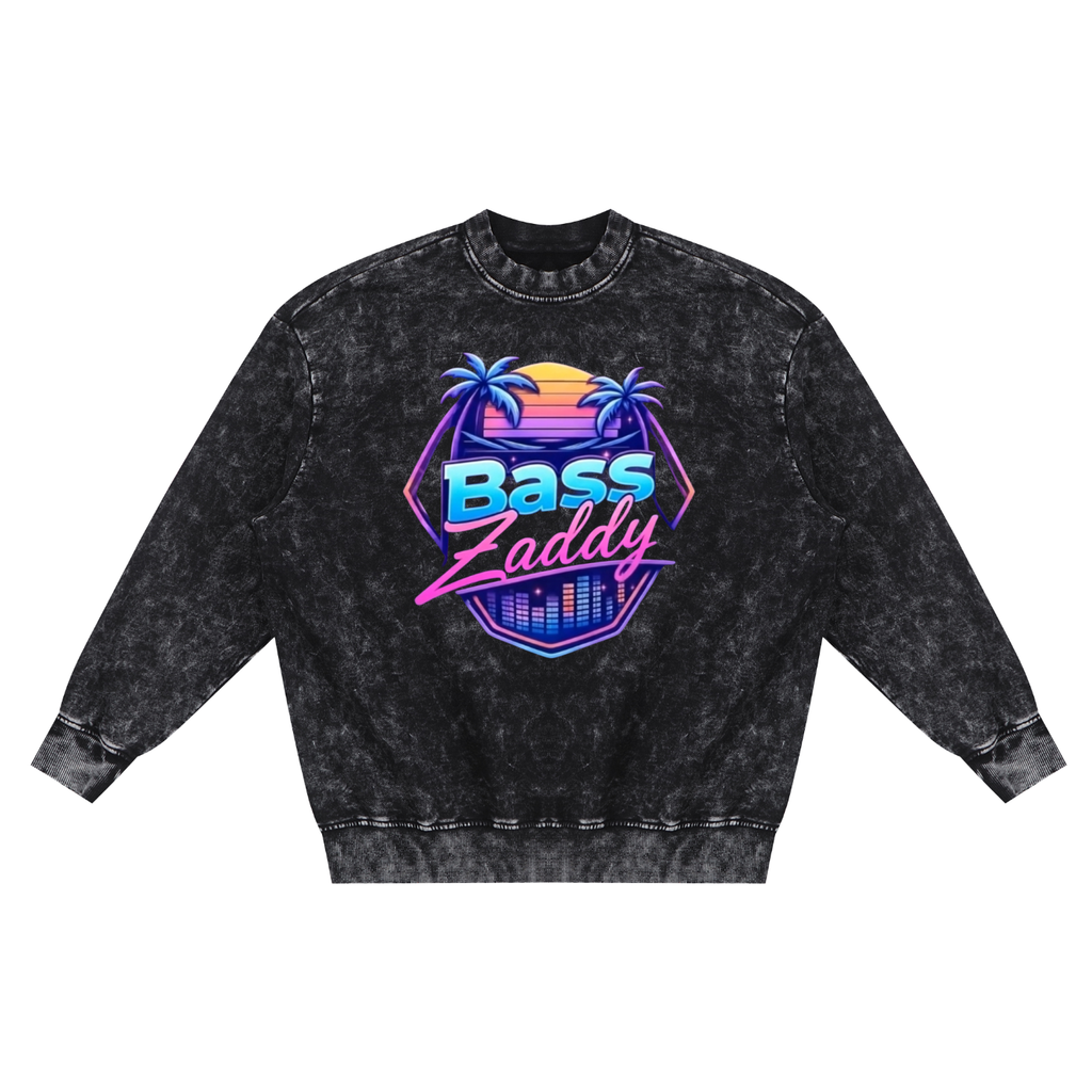 Snow Washed Hand-Frayed Sweatshirt