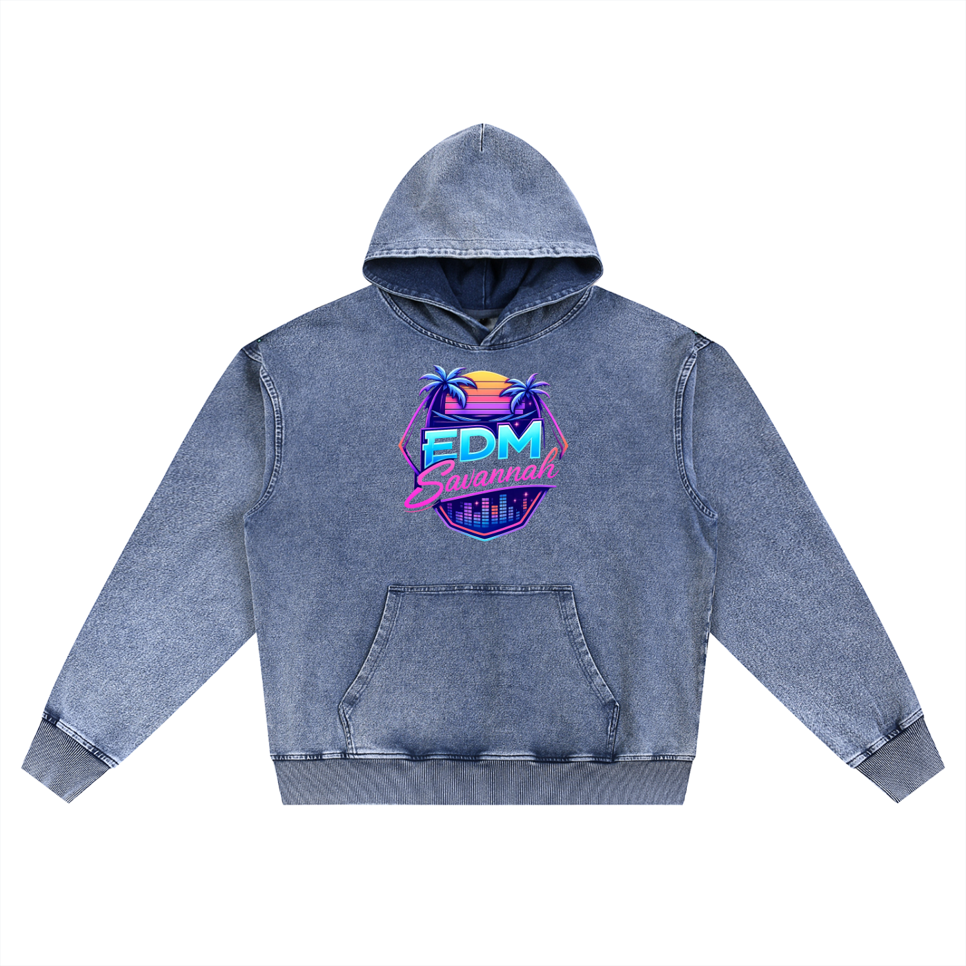 Snow Wash Oversized Hoodie