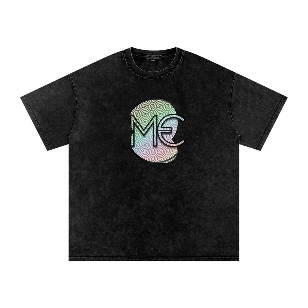 Snow Washed Oversized Cotton T-Shirt