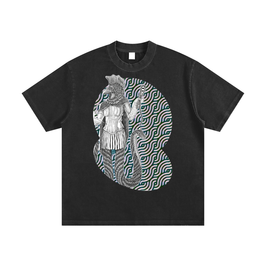 Heavyweight Vintage Washed Frayed T-Shirt