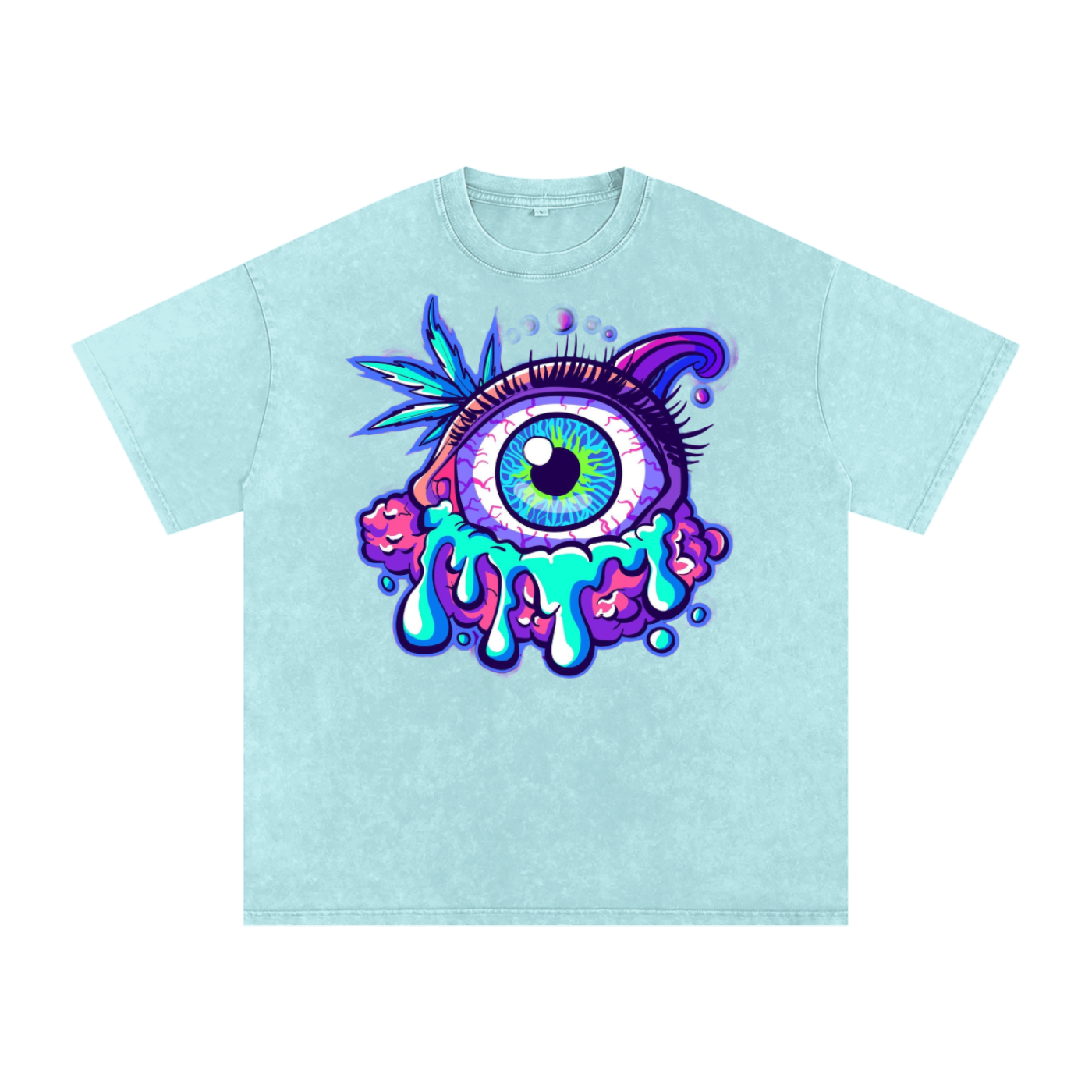 Snow Washed Oversized Cotton T-Shirt