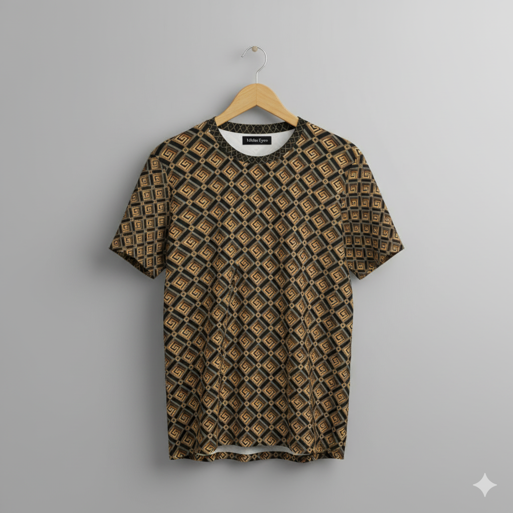 Geometric Pattern T-Shirt - Midas Eye