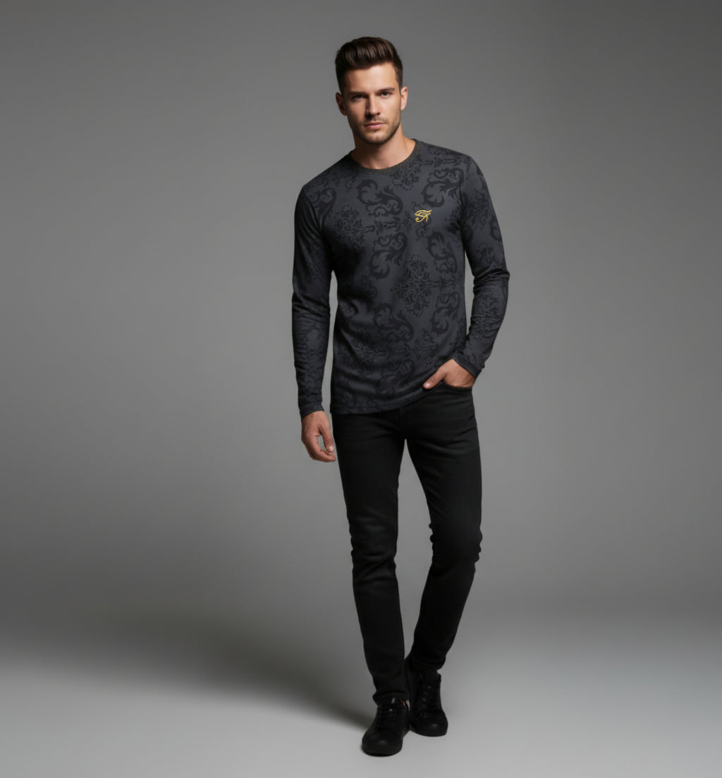 Midas Eyes Long Sleeve Slim-Fit Shirt