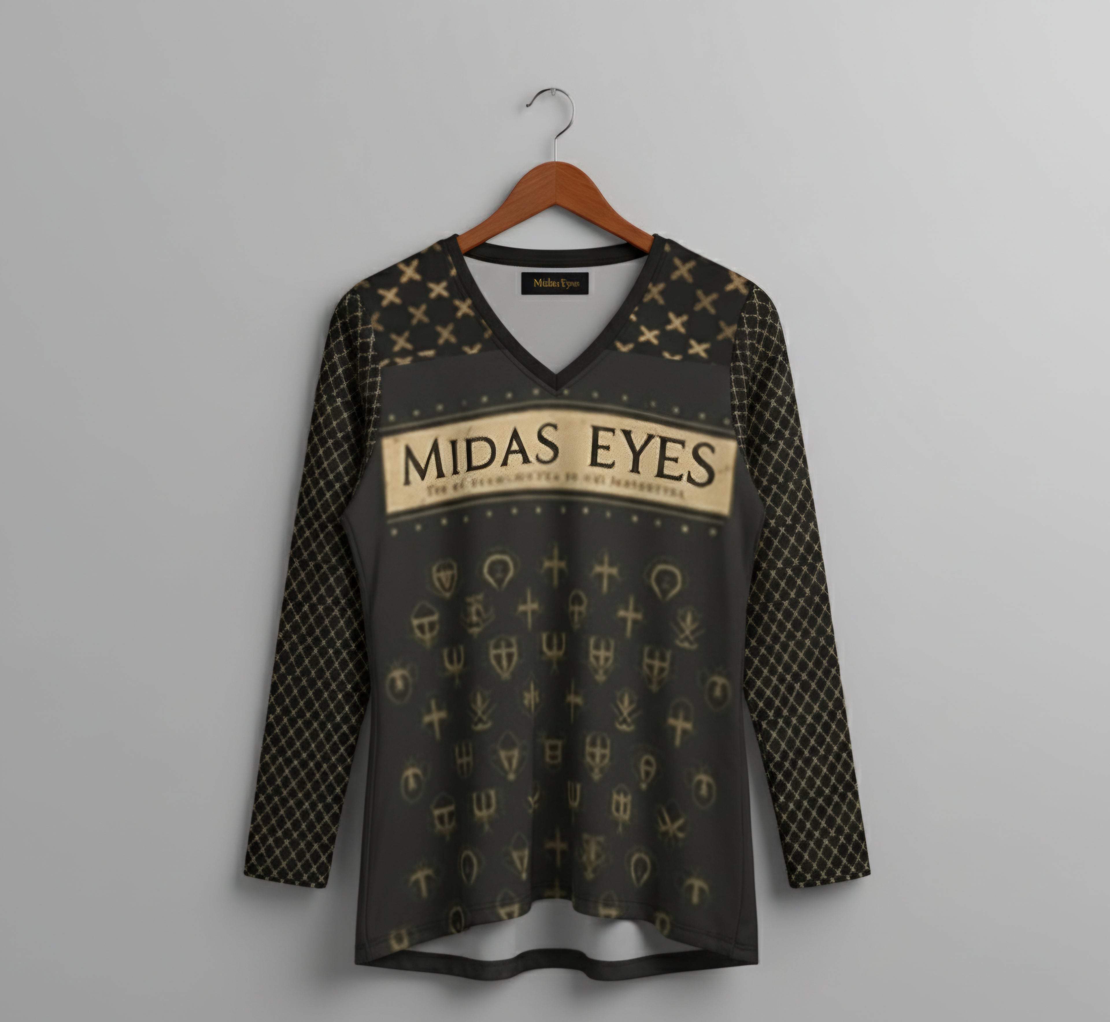 Midas Eyes Long Sleeve Shirt, Bohemian Style
