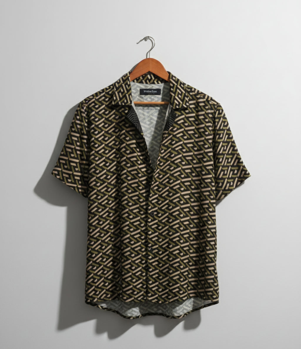 Men's Button Up 'Mayan gold' shirt